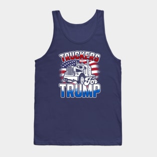 Big Rig Drivers Truckers for Trump Tank Top